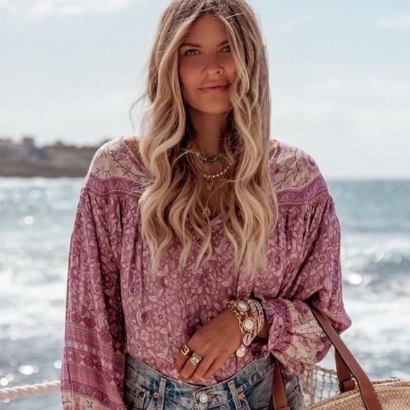 Spell ✨ Dahlia Mulberry Blouse - Size S - Picture 12 of 12